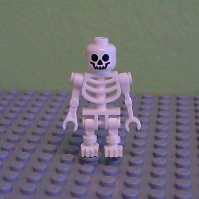 LEGO Minifigure-Skeleton, Fantasy Era Torso with Standard Skull, Mechanical Arms Straight-(Minifigure: Other)-GEN019-Creative Brick Builders